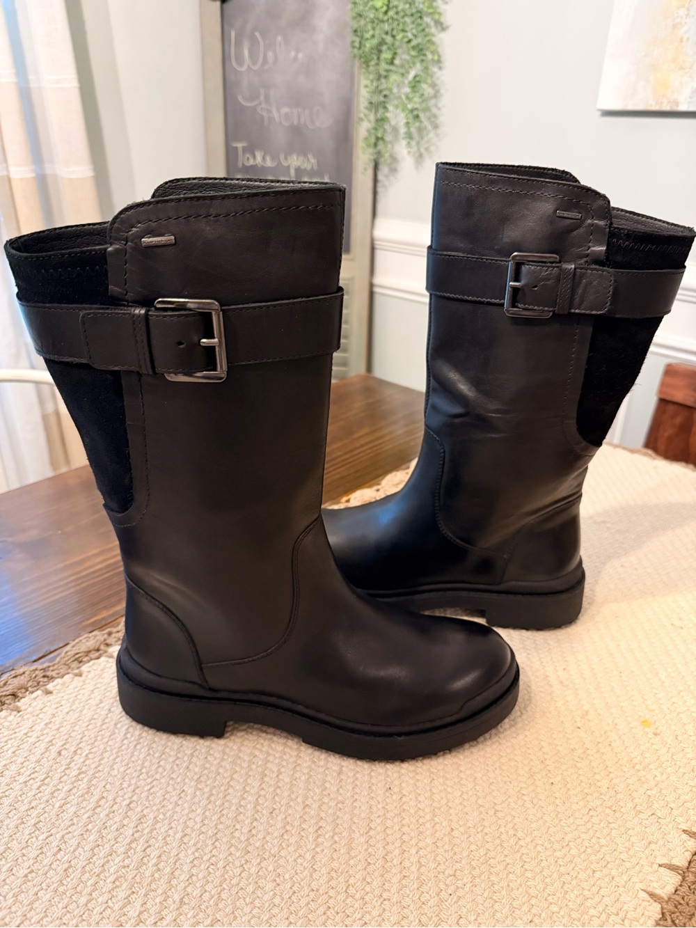 Geox Woman Nevegal Amphibiox (ABX) Waterproof Mid-Calf Boots Sz 7 (38)